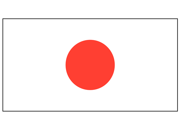 The Japanese flag.