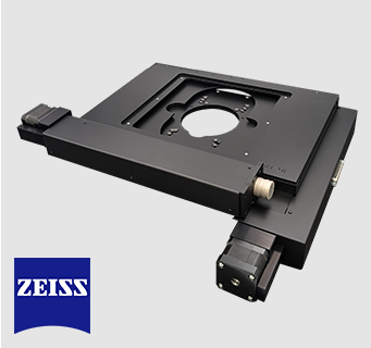 H1056-inch XY motorized stage for semiconductor scanning, compatible with Zeiss upright industrial microscopes.