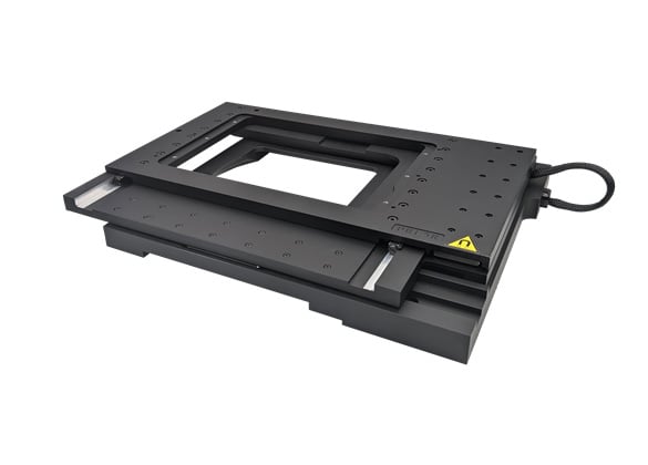 The HLD117 motorized linear XY stage.